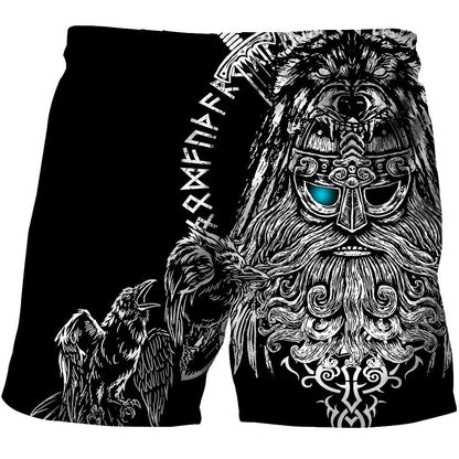 Odin Viking Tattoo 3D Over Printed Hoodie Unisex-ML
