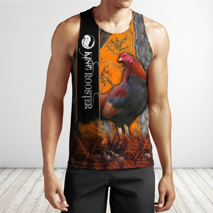 Rooster King II Camo All Over Printed Unisex Deluxe Hoodie ML