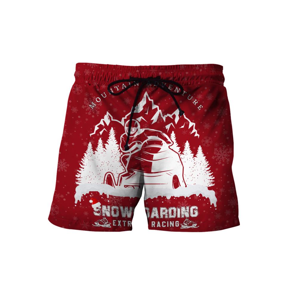 Snowmobile 3D All Over Printed shirt & short for men and women PL