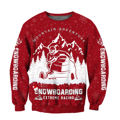 Snowmobile 3D All Over Printed shirt & short for men and women PL