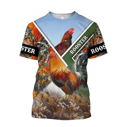 Rooster Lover All Over Printed Unisex Deluxe Hoodie ML