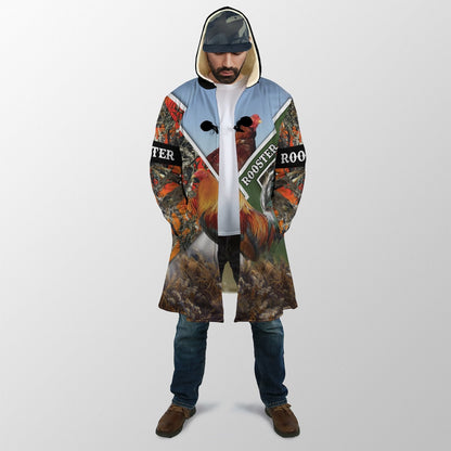 Rooster Lover All Over Printed Unisex Deluxe Hoodie ML