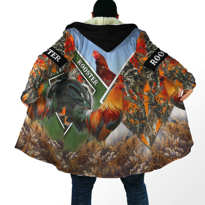 Rooster Lover All Over Printed Unisex Deluxe Hoodie ML