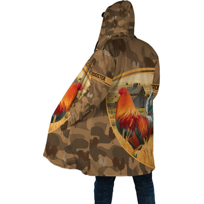 Love Rooster All Over Printed Unisex Deluxe Hoodie ML