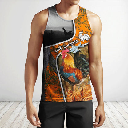 King Rooster All Over Printed Unisex Deluxe Hoodie ML