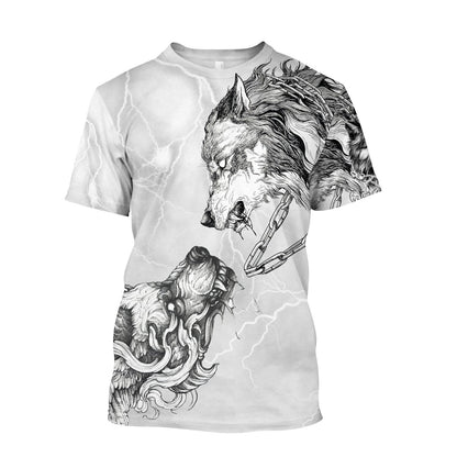 Tattoo Wolf 3D All Over Printed Hoodie For Men and Women DAST22102005