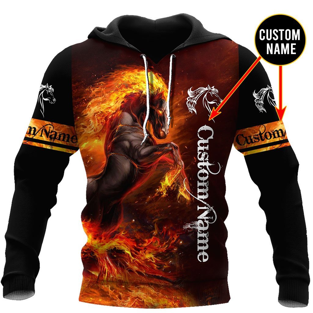 Personalized Name Horse 3D All Over Printed Shirts For Men and Women
