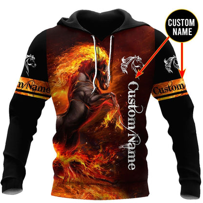 Personalized Name Horse 3D All Over Printed Shirts For Men and Women