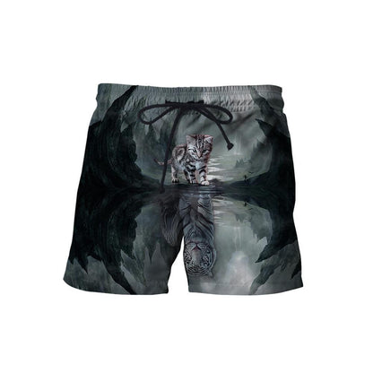 Premium Cat & Tiger 3D All Over Printed Unisex shirt & short for men and women PL