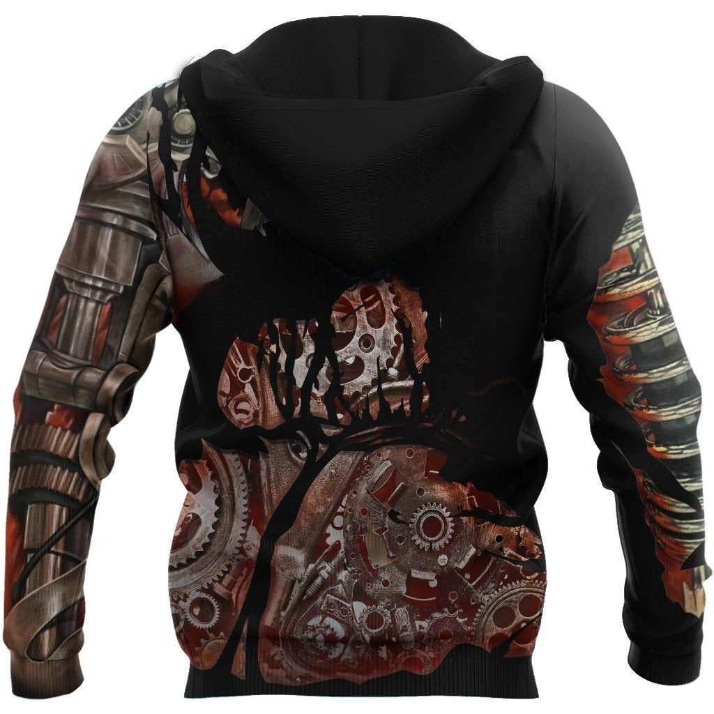 Mechanic All Over Printed Hoodie For Men and Women TN