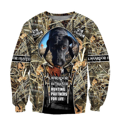 Hunting Labrador 3D Over Printed Unisex Deluxe Hoodie ML