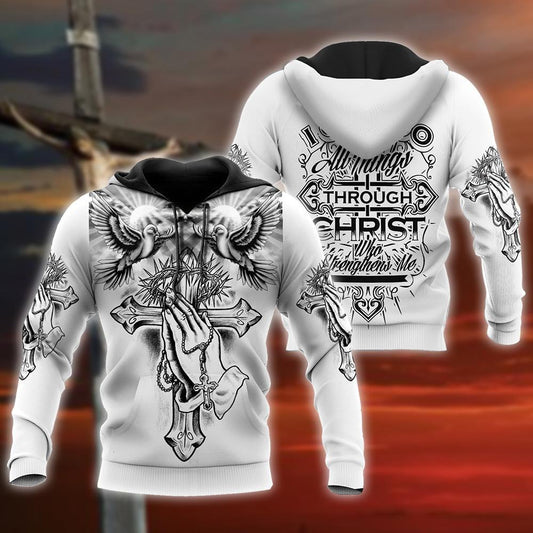 Jesus and Pigeon 3D All Over Printed Shirts For Men and Women