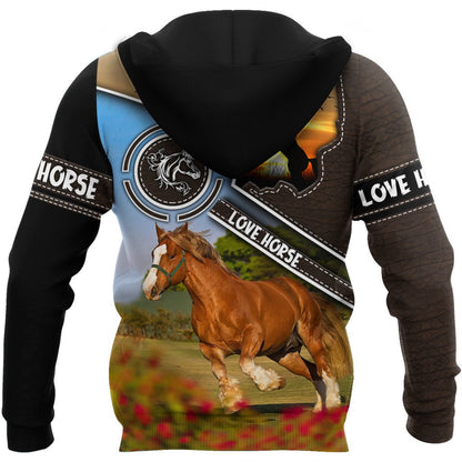 Horse 3D All Over Printed Shirts For Men and Women