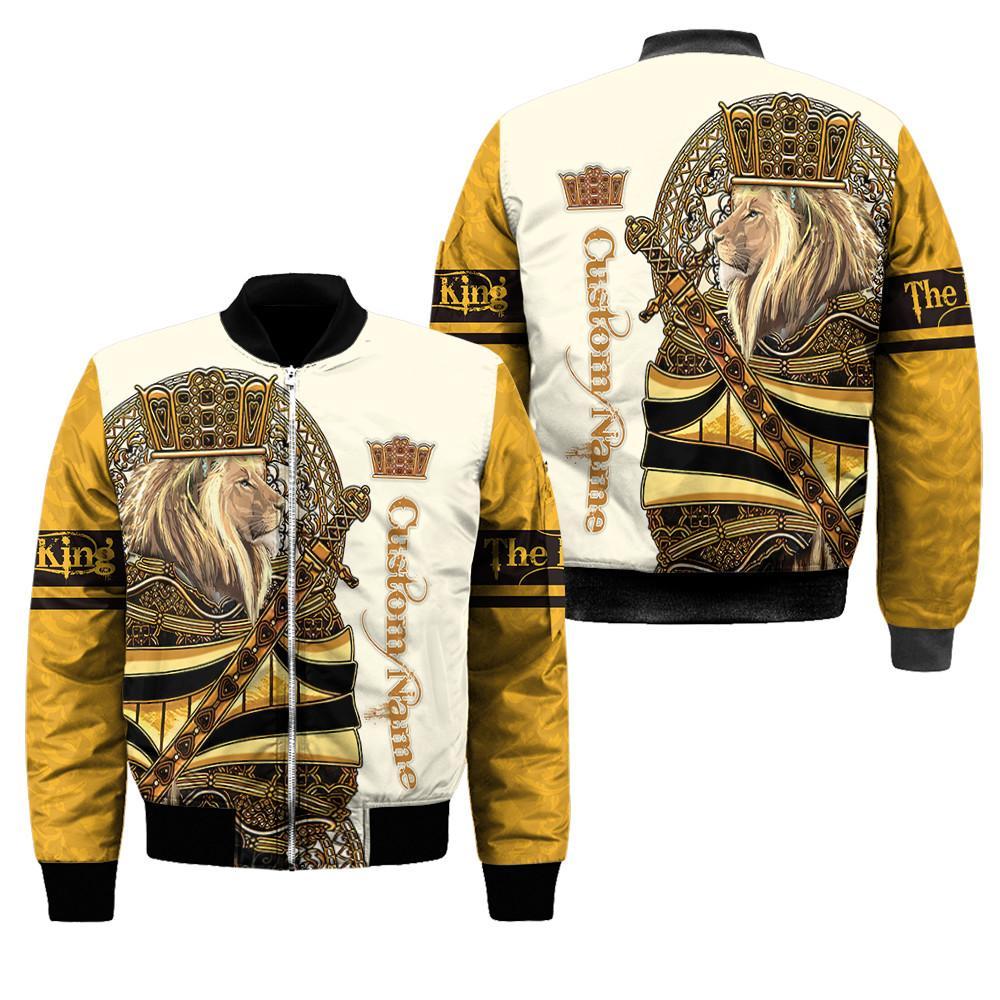 Custom Name King Lion 3D All Over Printed Unisex Shirts