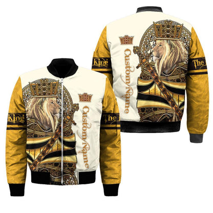 Custom Name King Lion 3D All Over Printed Unisex Shirts