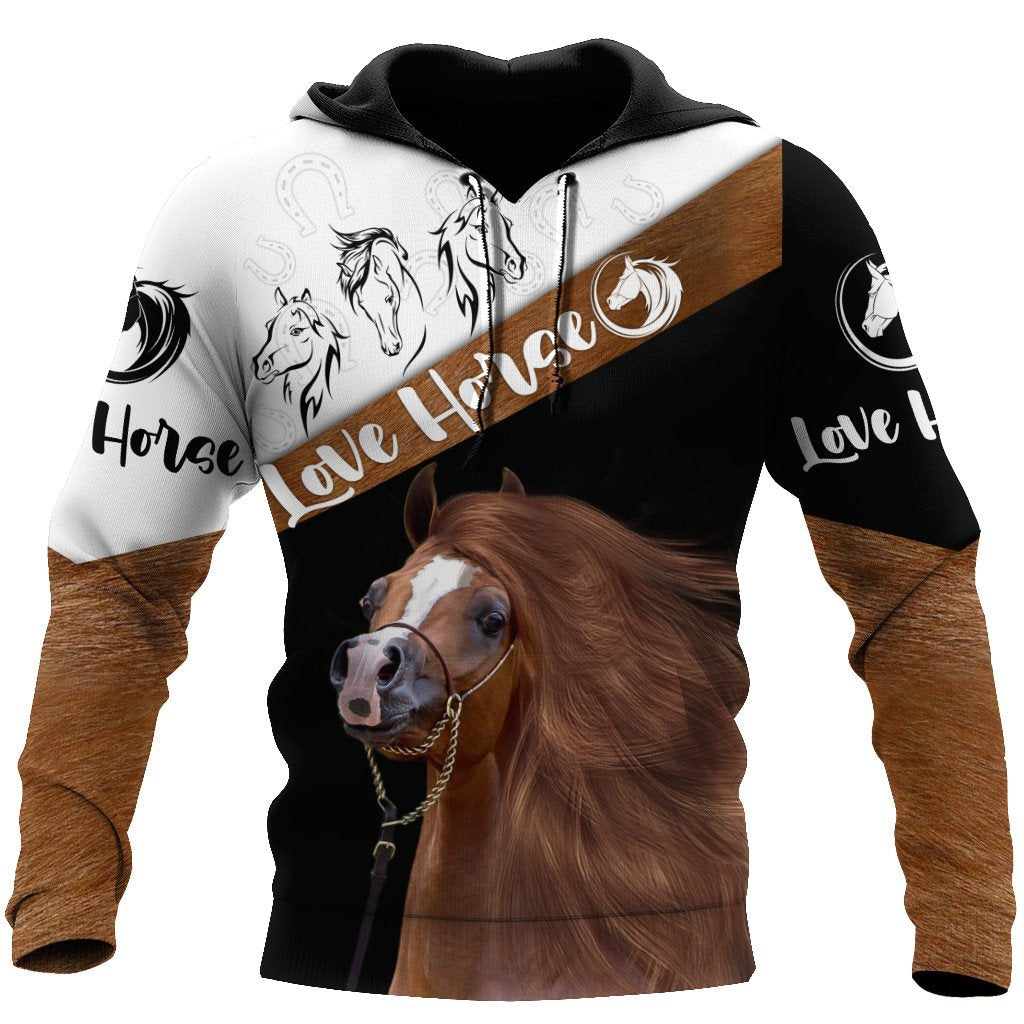 Love Horse 3D All Over Printed Shirts For Men And Women DA17112003
