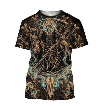 Premium Skull 3D All Over Printed Unisex Shirts