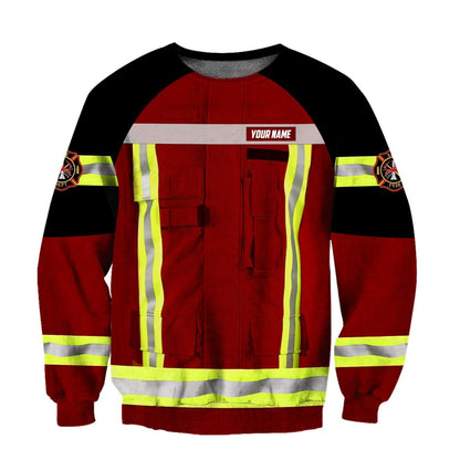 Customize Name Firefighter Hoodie For Men And Women MH01122002
