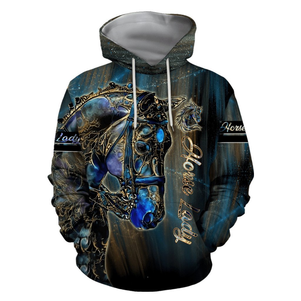 Premium American Quarter Horse Poseidon 3D All Over Printed Hoodie For Men And Women HHT04122002