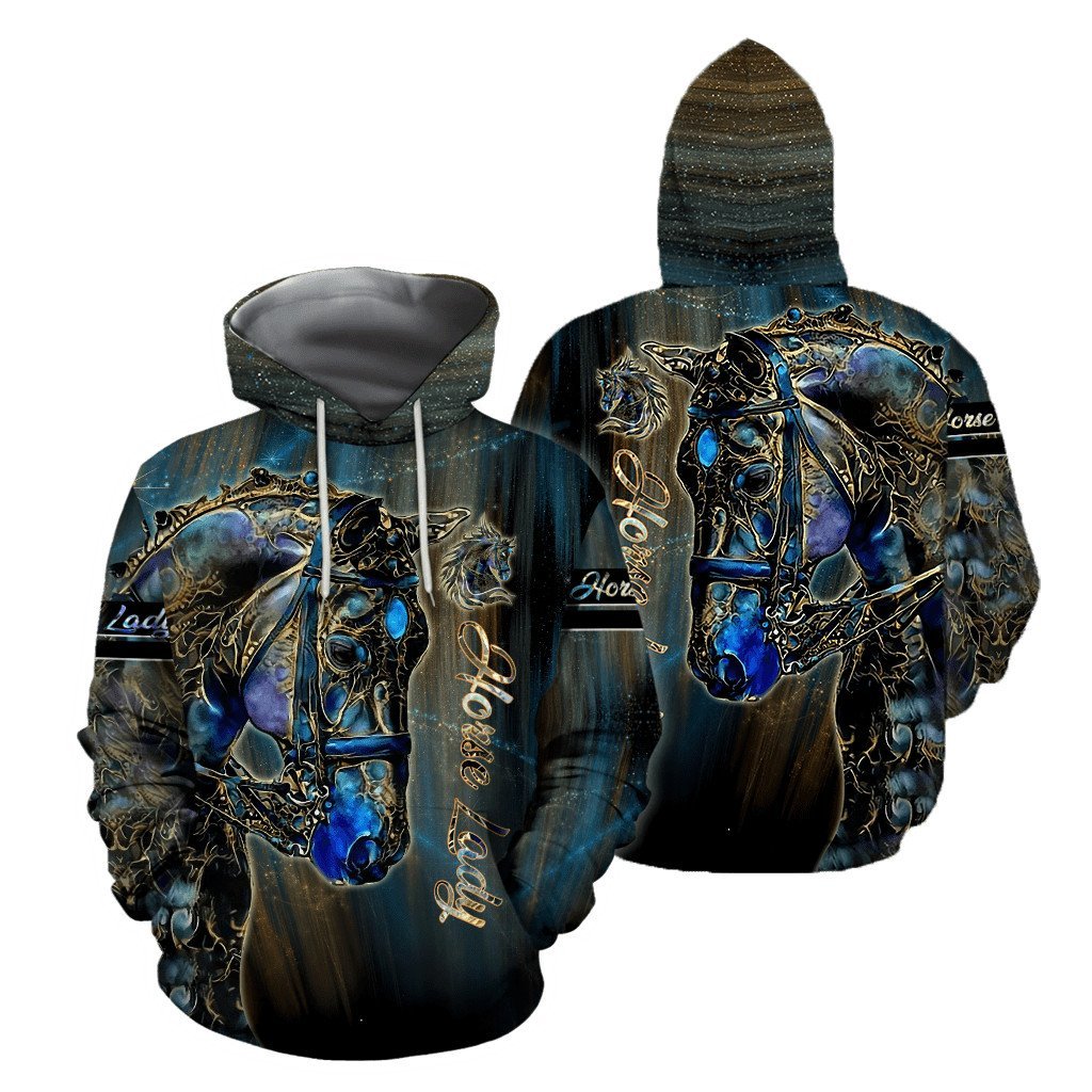 Premium American Quarter Horse Poseidon 3D All Over Printed Hoodie For Men And Women HHT04122002