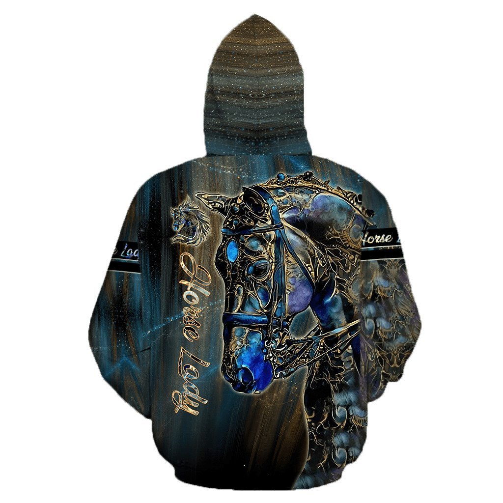 Premium American Quarter Horse Poseidon 3D All Over Printed Hoodie For Men And Women HHT04122002