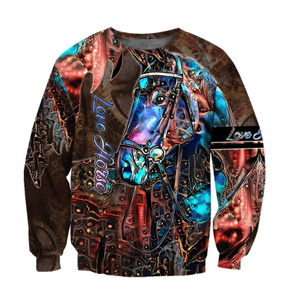 Premium Love Horse 3D All Over Printed Hoodie For Men And Women HHT05122007