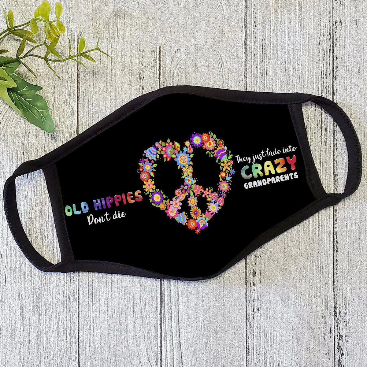 Premium Hippie 3D All Over Printed Face Mask PL