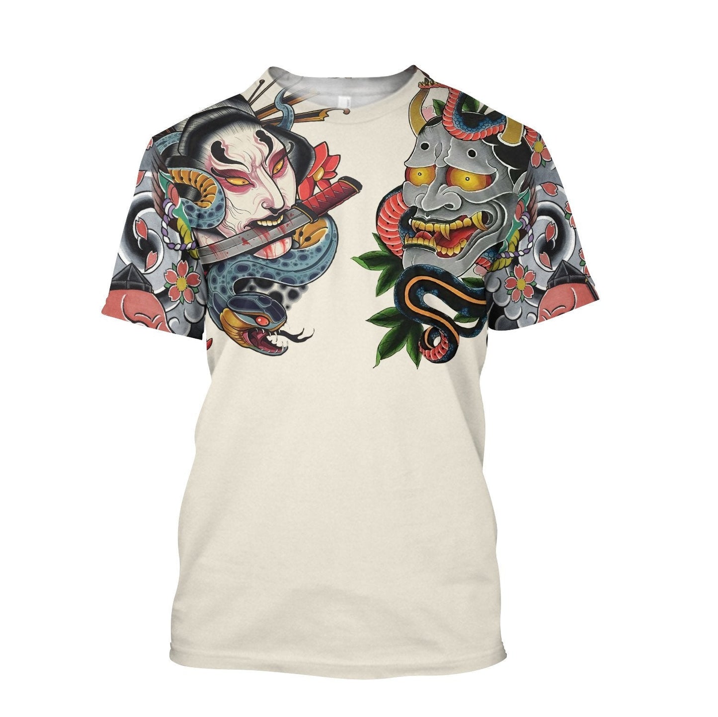 Japan Culture 3D All Over Printed Unisex Shirts