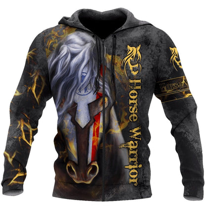 Horse Warrior 3D All Over Printed Hoodie For Men And Women HHT18122001VH