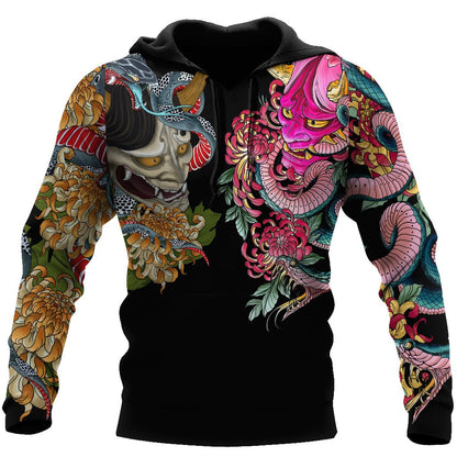 Japan Culture 3D All Over Printed Unisex Shirts