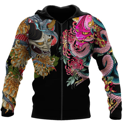 Japan Culture 3D All Over Printed Unisex Shirts