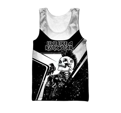 Skull Rock Hoodie For Men And Women