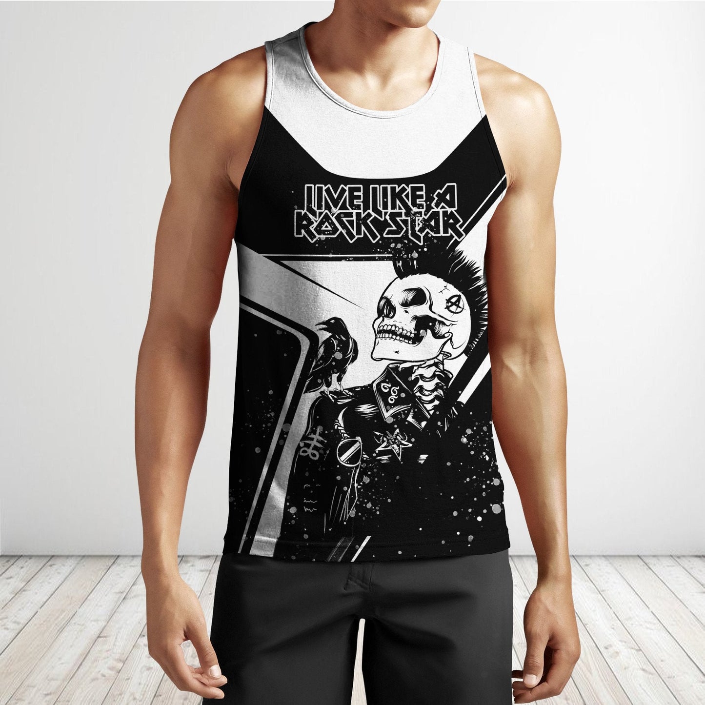 Skull Rock Hoodie For Men And Women