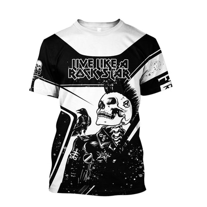 Skull Rock Hoodie For Men And Women