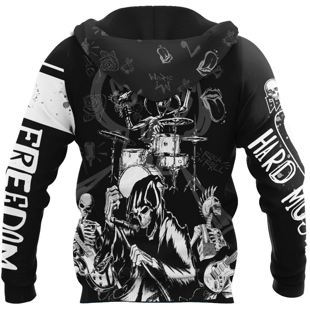 Skull Rock Hoodie For Men And Women