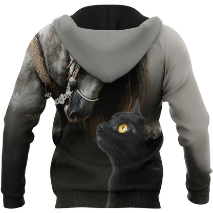 Horse And Cat Lovers 3D All Over Printed Shirts For Men And Women HHT23122005