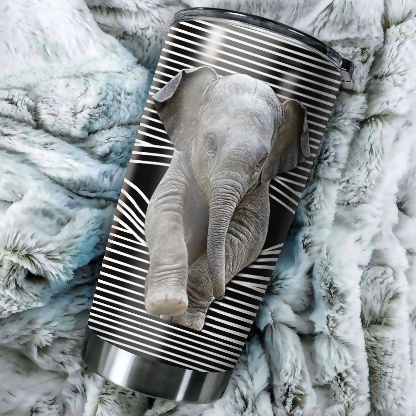 Customize name Elephant Steel Tumbler PD23122002