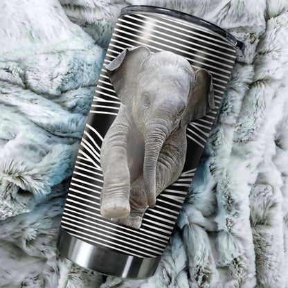 Customize name Elephant Steel Tumbler PD23122002