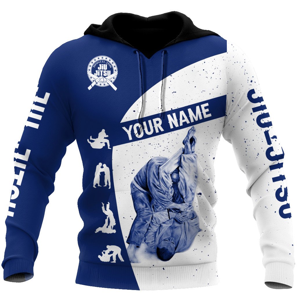 Customize Name Jiu Jitsu Hoodie For Men And Women