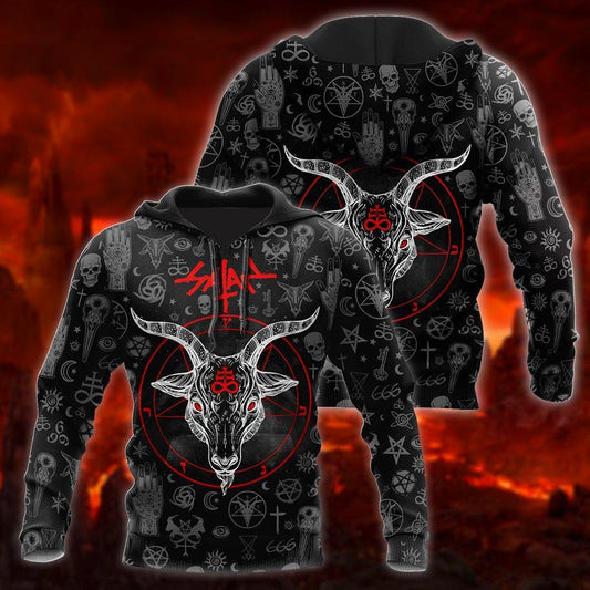Skull Satanic Hoodie For Men And Women TR2512204