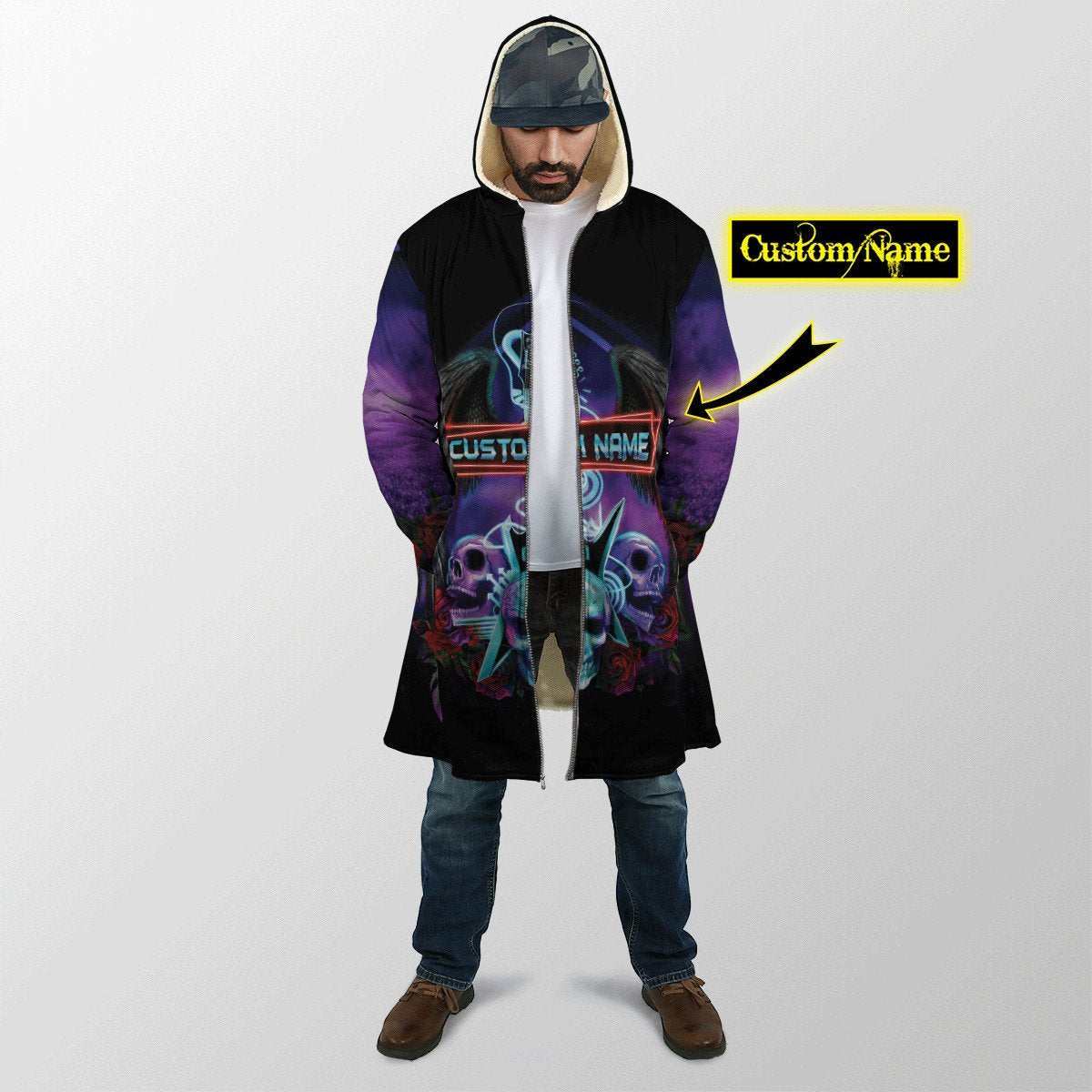 Customize Name Skull Cloak For Men And Women VP28122001HHND