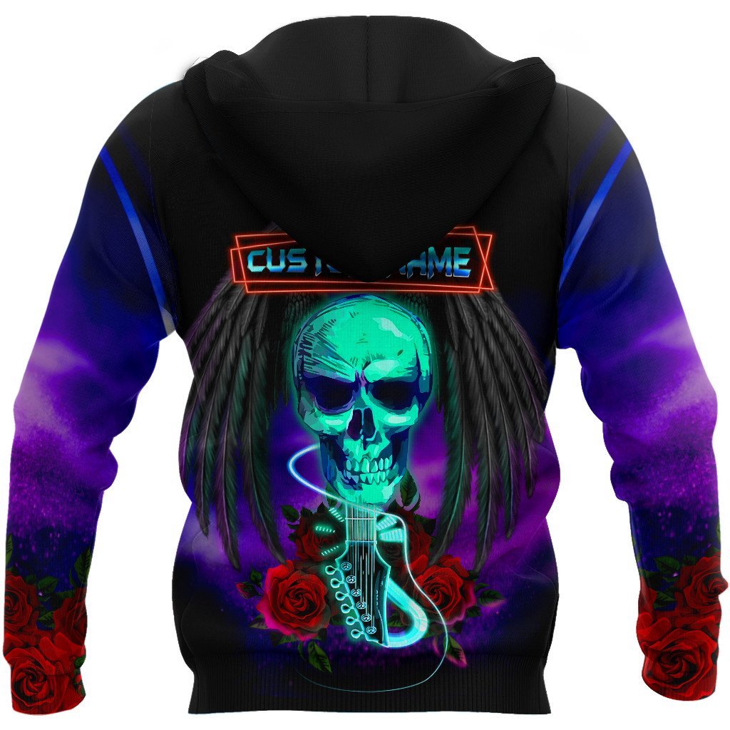 Customize Name Skull Hoodie For Men And Women VP28122001HHND