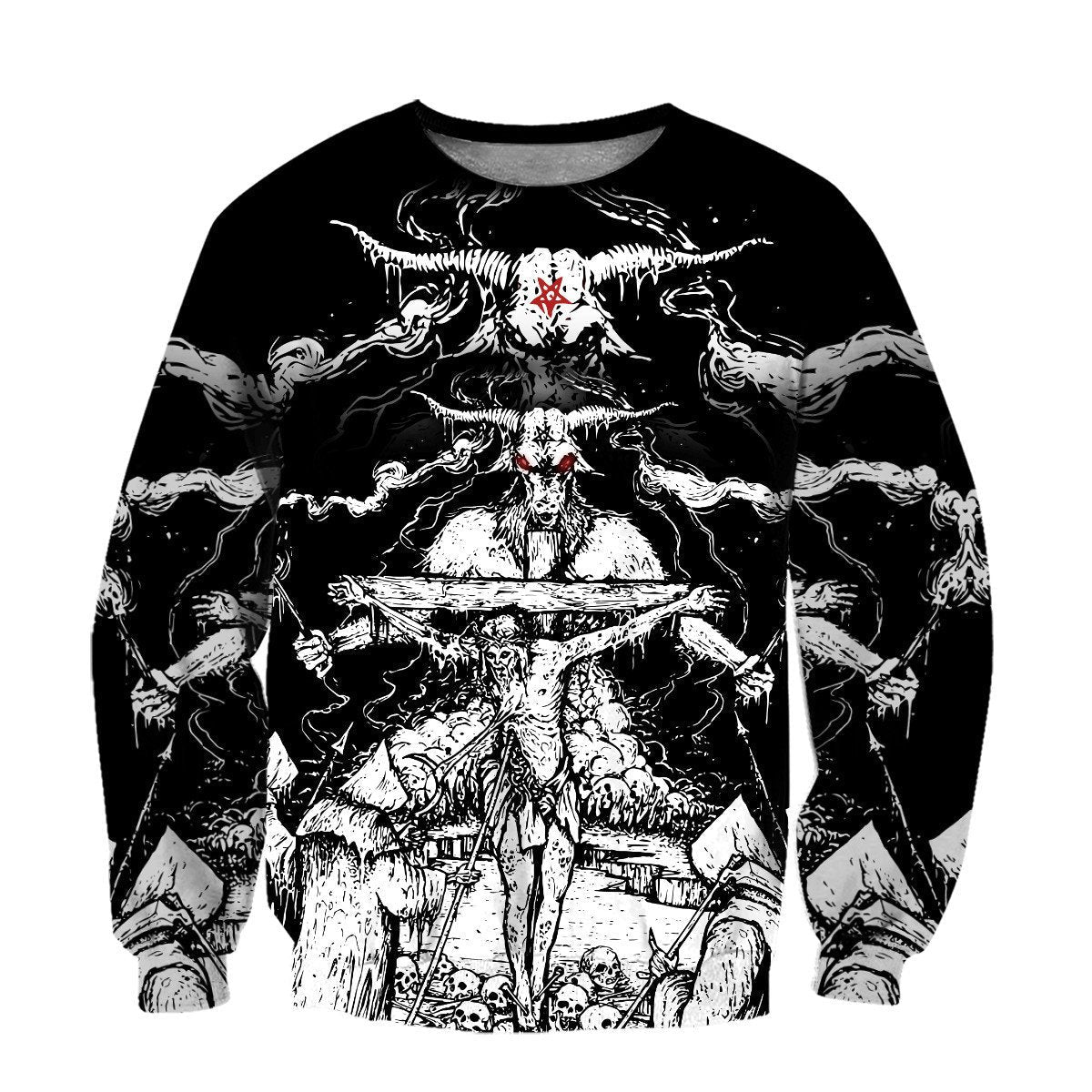 Skull Satanic Hoodie For Men And Women VP30122001