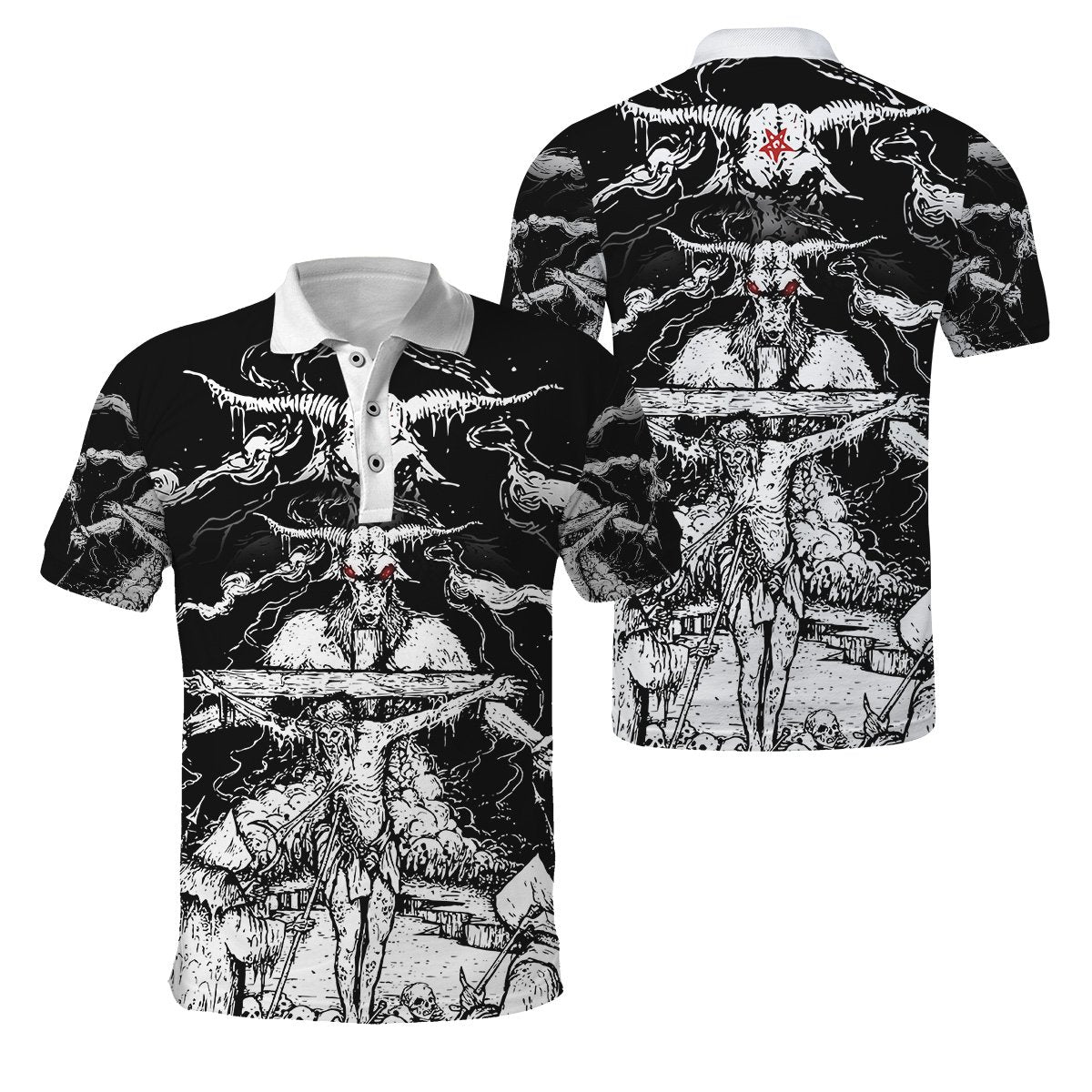 Skull Satanic Hoodie For Men And Women VP30122001