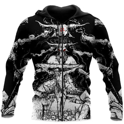 Skull Satanic Hoodie For Men And Women VP30122001