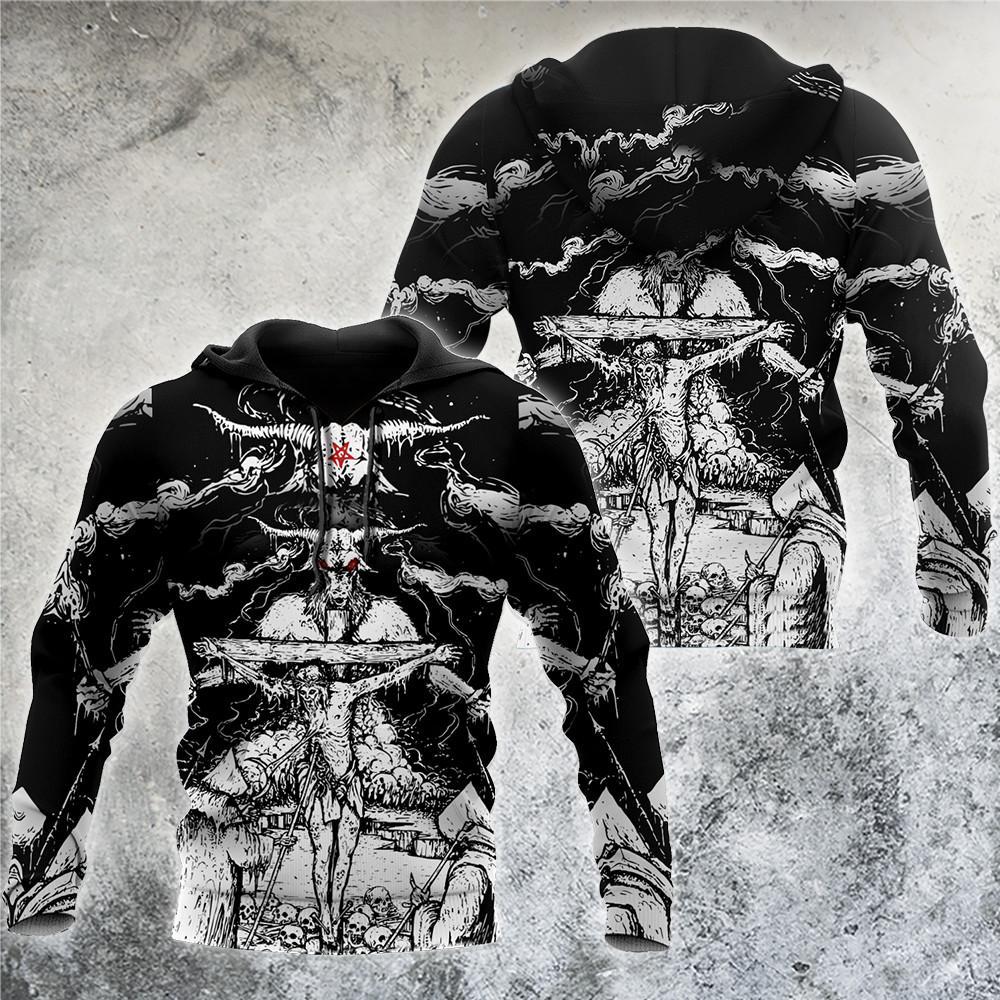 Skull Satanic Hoodie For Men And Women VP30122001