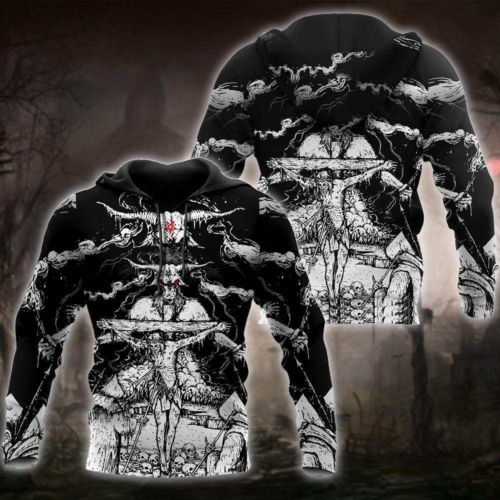 Skull Satanic Hoodie For Men And Women VP30122001