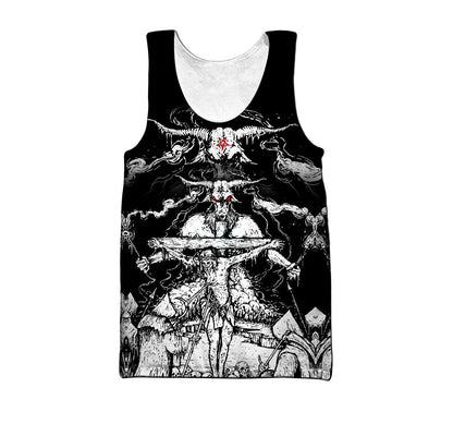 Skull Satanic Hoodie For Men And Women VP30122001