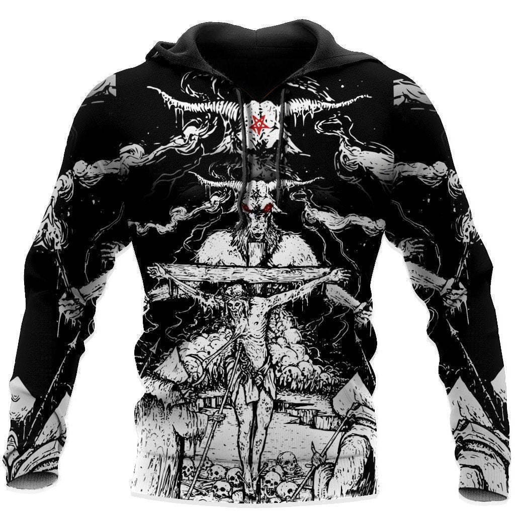 Skull Satanic Hoodie For Men And Women VP30122001