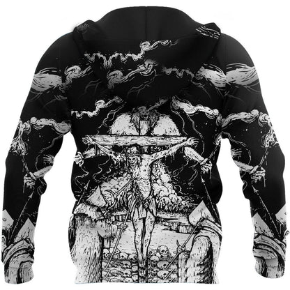 Skull Satanic Hoodie For Men And Women VP30122001